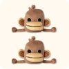 Unkey The Onkey Plush 2PCS